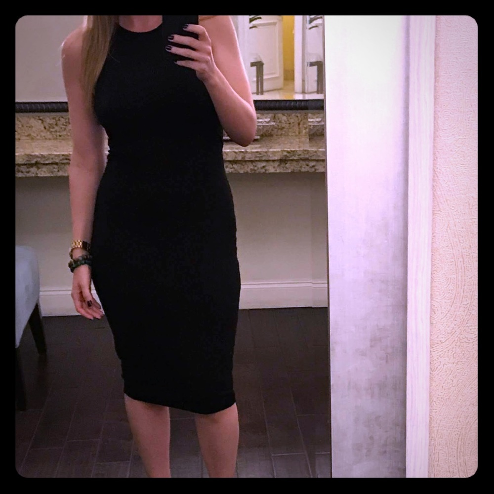 High Neck Racer Back Midi Dress SZ Small